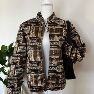 VTG Pattern Light Jacket Silk Road